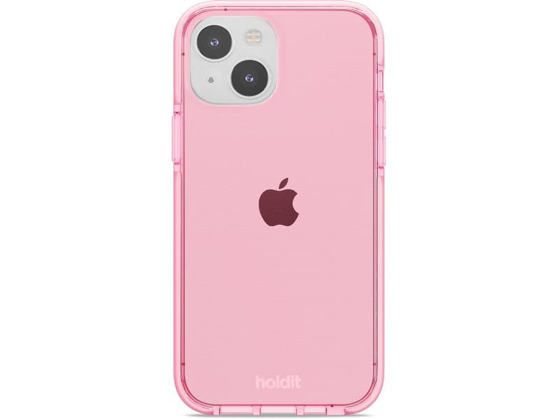 Holdit Back Cover Seethru iPhone 14 Pink, Fallsicher: Nein, Kompatible Hersteller: Apple, Detailfarbe: Pink, Mobiltelefon Kompatibilität: iPhone 14, Material: Polypropylen (PP), Thermoplastisches Polyurethan (TPU), Bewusste Eigenschaften: Keine Eigenscha