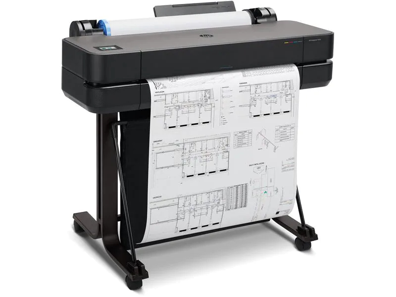 HP Grossformatdrucker DesignJet T630 - 24", Druckertyp: Farbig, Verbindungsmöglichkeiten: LAN, USB, WLAN, Drucktechnik: Tintenstrahl, Total Fassungsvermögen Papierzuführungen: 1 Rolle/n, Funktionen: Drucken, Anzahl Papierzuführungen (integriert): 1