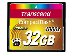 32GB Compact Flash Card 1000x 32GB Compact Flash 1000,Integrierte BCH ECC Technologie mit Read-Retry zur Identifikation und Korrektur von Fehlern,Ultra DMA Modus 0 bis Ultra DMA Modus 7,VPG20 konform (Video Performance Guarantee min.20MB/s),Lesen 160 MByt