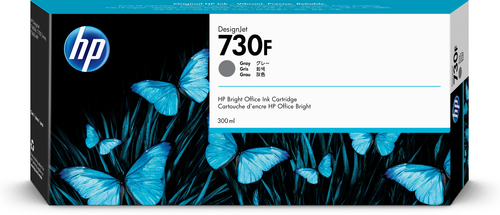 HP 730F 300-ml Gray DesignJet Ink Crtg