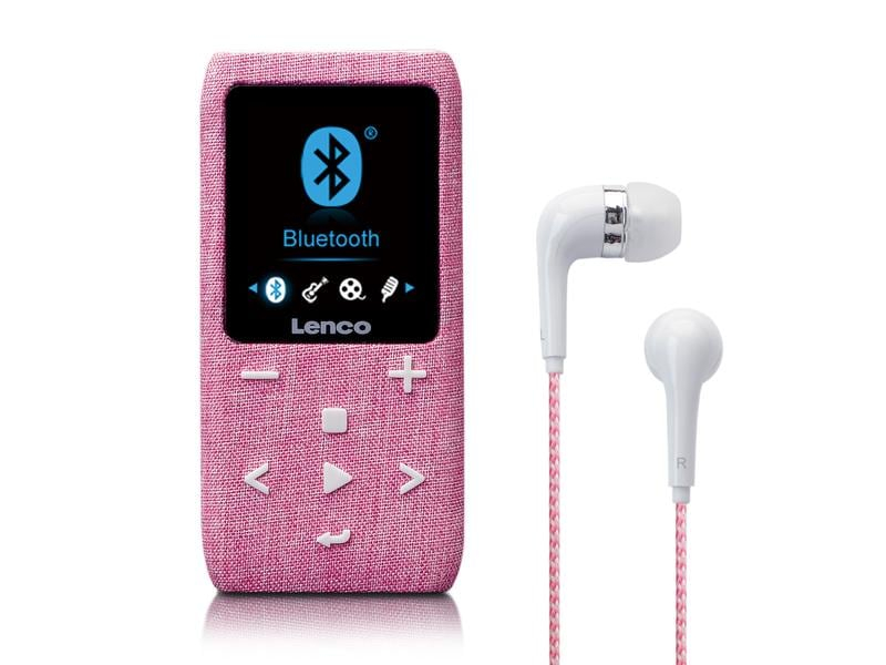Lenco MP3 Player Xemio-861 Pink, Speicherkapazität: 8 GB, Verbindungsmöglichkeiten: 3,5 mm Klinke, Bluetooth, Player Typ: MP3 Player, Farbe: Pink, Radio Tuner: FM, Kapazität Wattstunden: 0 Wh