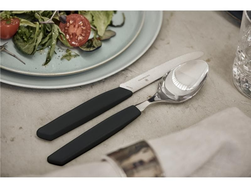 Victorinox Besteck-Set Swiss Modern 24-teilig, Schwarz