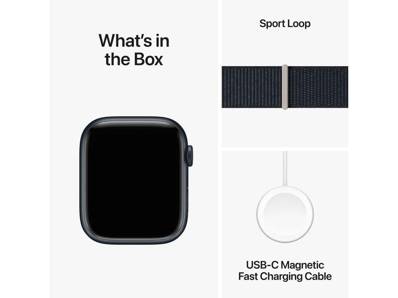 Apple Watch Series 9 45 mm Alu Mitternacht Loop