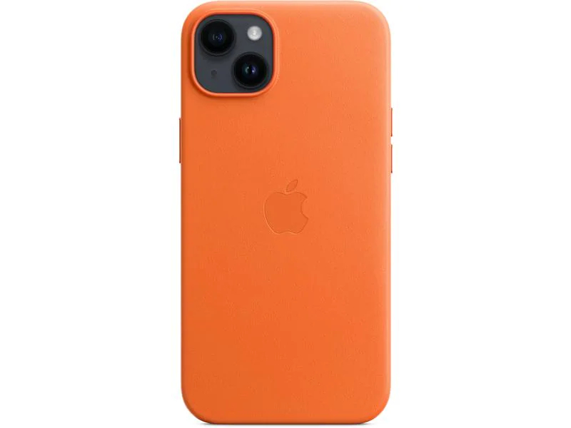 Apple Back Cover Leather Case mit MagSafe iPhone 14 Plus Orange