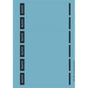 LEITZ Ordnerrücken-Etikett, 39 x 192 mm, kurz, schmal, blau