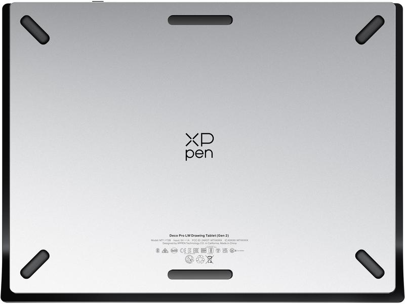 XP-PEN Stifttablet Deco Pro LW, Aktive Arbeitsfläche: 279.4 mm x 177.8 mm, Anzahl Druckstufen: 16384 ×, Detailfarbe: Grau, Schwarz, Schnittstellen: USB Typ C, Bluetooth, Display vorhanden: Ja, Kabellos: Ja