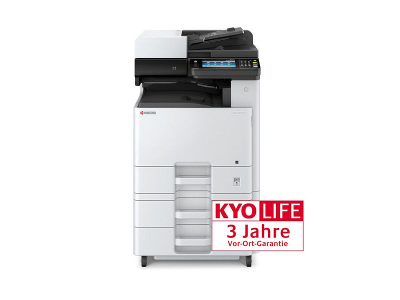 Kyocera Multifunktionsdrucker ECOSYS M8130CIDN/KL3 inklusive PF-471, Farblaser Drucker, A3, 30 Seiten pro Minute, Drucken, Scannen, Kopieren, Fax, Duplex