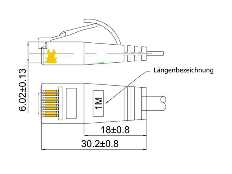 Wirewin Slimpatchkabel Cat 6, UTP, 1.5 m, Rot, Farbe: Rot, Form: Flach, Zusatzfunktionen: Mit Klinkenschutz, Längenaufdruck auf Stecker, Länge: 1.5 m, Anschlüsse LAN: RJ45 - RJ45, Produkttyp: Slimpatchkabel