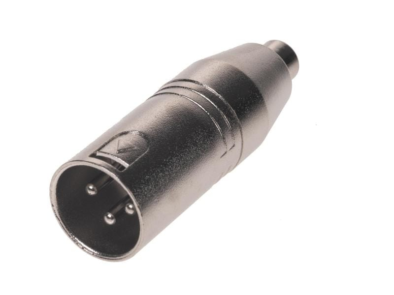 Bemero Audio-Adapter BA1202 XLR 3 Pole male - Cinch, Kabeltyp: Einfacher Adapter, Audioanschluss Seite A: XLR 3 Pole, male, Audioanschluss Seite B: Cinch, Audiokanäle: Mono