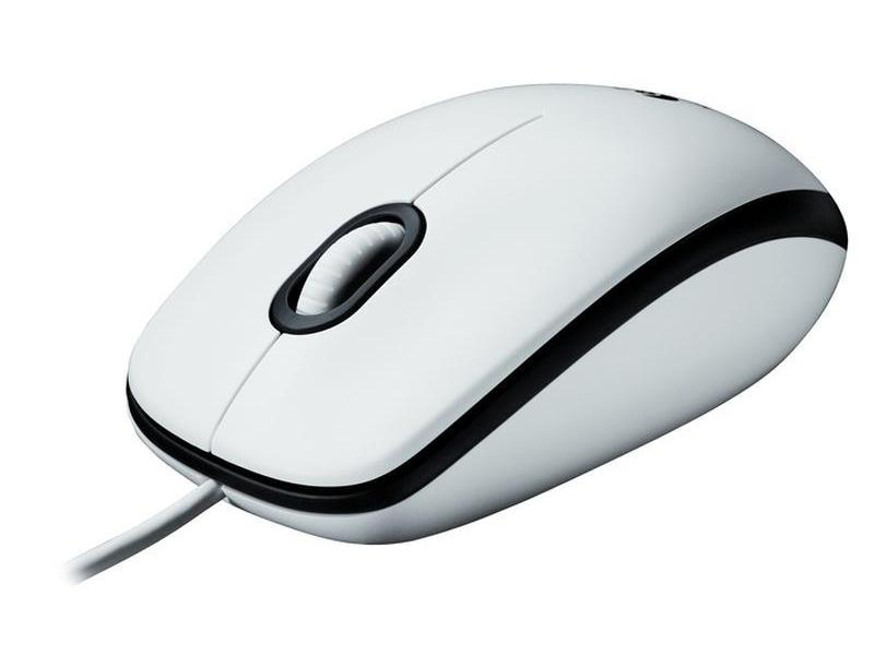 Logitech Maus M100 weiss Maus-Typ: Standard, Bedienungsseite: Universal, Maus Features: Scrollrad, Farbe: Weiss, Verbindung Maus/Tastatur: USB