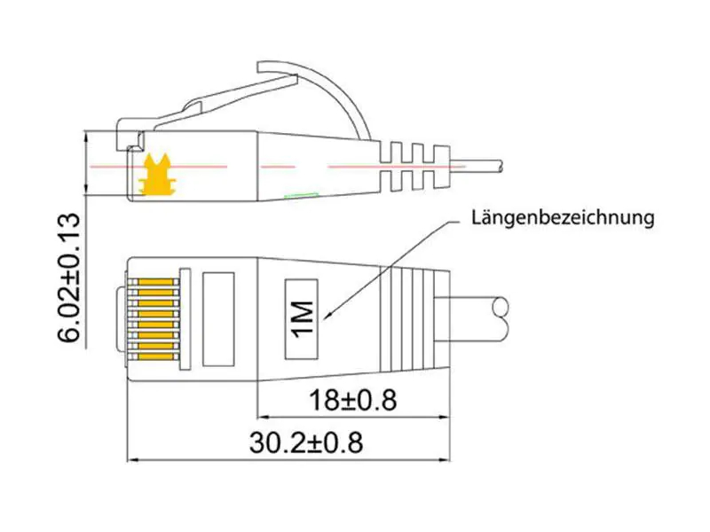 Wirewin Slimpatchkabel Cat 6, UTP, 7.5 m, Schwarz, Farbe: Schwarz, Form: Flach, Zusatzfunktionen: Mit Klinkenschutz, Längenaufdruck auf Stecker, Länge: 7.5 m, Anschlüsse LAN: RJ45 - RJ45, Produkttyp: Slimpatchkabel