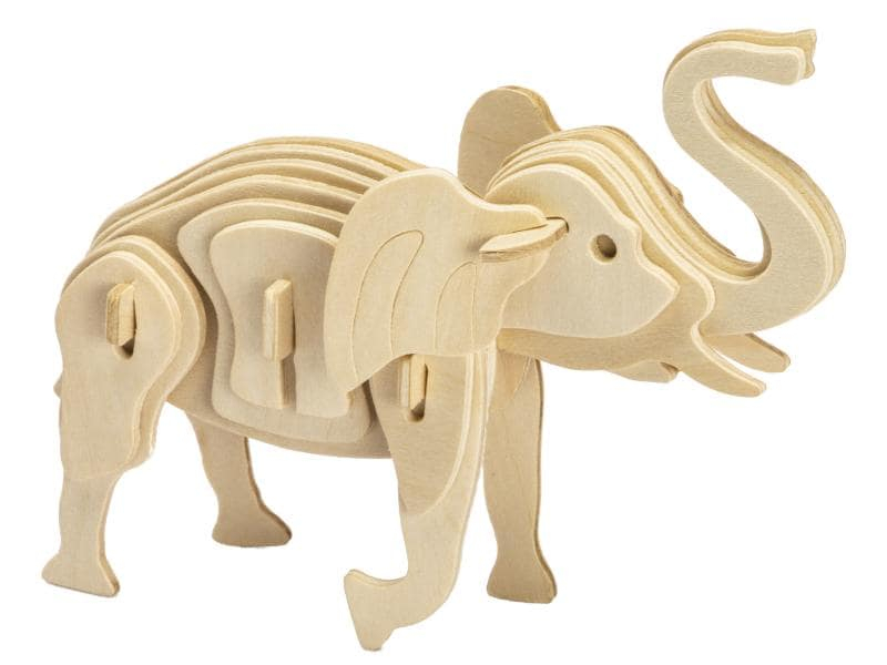 Marabu Holzartikel 3D Puzzle, Elephant