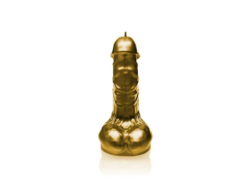 Candellana Kerze Penis Gold, Natürlich Leben: Keine Besonderheiten, Höhe: 18.3 cm, Durchmesser: 8.5 cm, Typ: Motivkerze, Verpackungseinheit: 1 Stück, Set: Nein