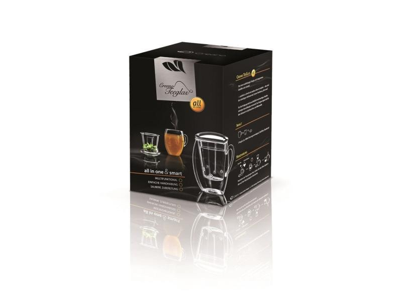 Creano Teetasse all-in-one 400 ml, 1 Stück, Transparent