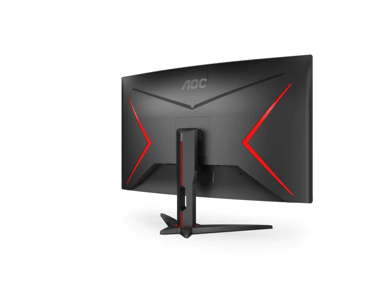 AOC Monitor C32G2ZE/BK, 31.5 Zoll LED, 1920 x 1080 Pixel Full HD, 16:9, HDMI, Schwarz/Rot