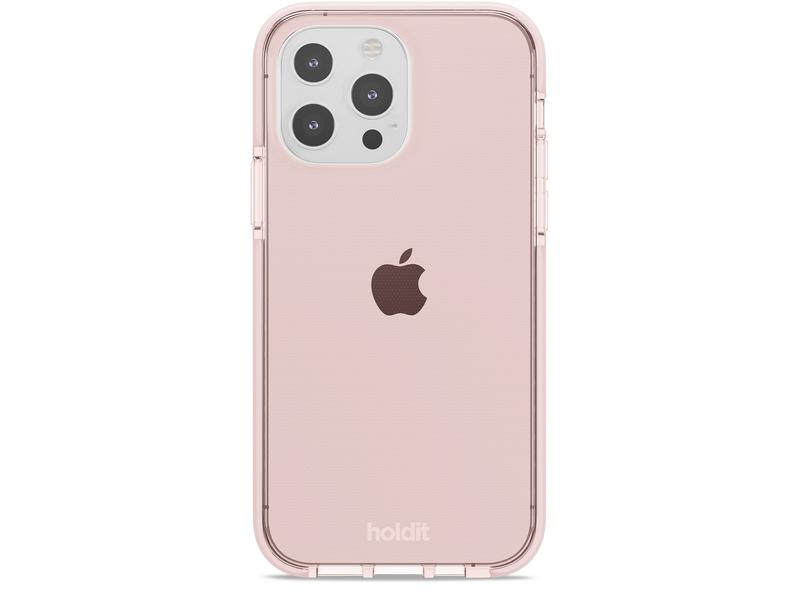 Holdit Back Cover Seethru iPhone 13 Pro Max Blush Pink, Fallsicher: Nein, Kompatible Hersteller: Apple, Detailfarbe: Rosa, Mobiltelefon Kompatibilität: iPhone 13 Pro Max, Material: Polypropylen (PP), Thermoplastisches Polyurethan (TPU), Zusatzfächer: Ne