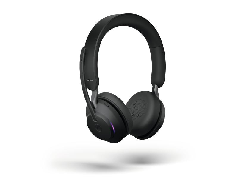 Jabra Headset Evolve2 65 Duo MS Schwarz, USB-A, inkl. Ladestation