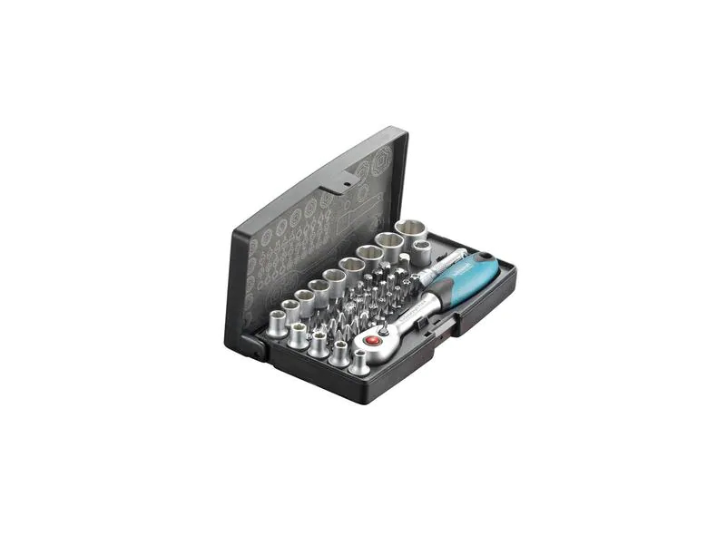 Technocraft Steckschlüssel-Set Compact Pro 1/4" 47-Teilig, Schraubenziehertyp: Aussensechskant, Phillips, Innensechskant, Torx, Pozidriv