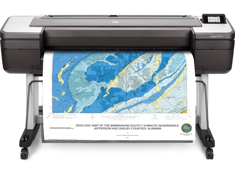 HP Drucker DesignJet T1700DR - 44", Verbindungsmöglichkeiten: USB 2.0; LAN, Druckertyp: Farbig, Drucktechnik: Tintenstrahl, Total Fassungsvermögen Papierzuführungen: 2 Rolle/n, Funktionen: Drucken, Anzahl Papierzuführungen (integriert): 2, Anzahl Papi