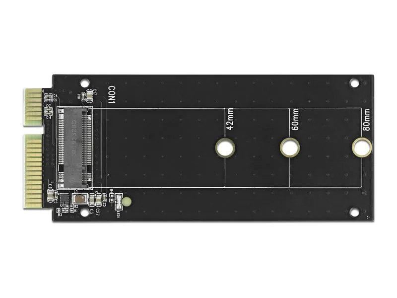 Delock Adapter SATA - M.2 Key-B SATA SSD 2 cm, Datenanschluss Seite A: SATA mit Strom, Datenanschluss Seite B: M.2 Key-B, Anzahl Ausgänge: 1 ×, Winkelstecker: Nein, Kabellänge: 2 cm