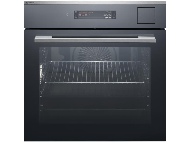 Electrolux Einbaubackofen EB6PL70KCN Backofen, Einbaunormen: EU 60, Funktionen: Auftauen, Grill, Dörren, Sous-Vide, Backen, Warmhalten, Heissluft, Dampfgaren, Ober-/Unterhitze, Ausstattung: Kindersicherung, Pizzaprogramm, Schnellaufheizung, Gitterrost, S