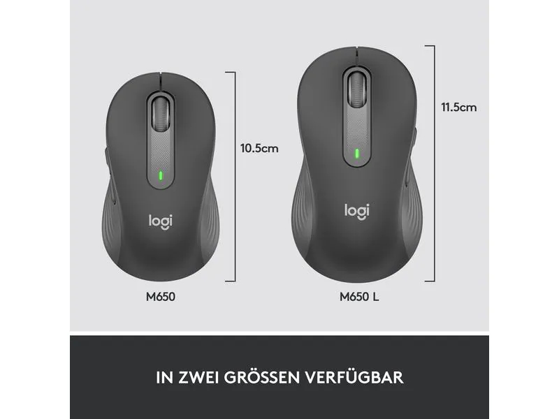 Logitech Maus Signature M650 Graphite