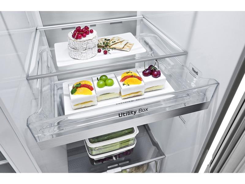 LG Foodcenter GSXV90BSDE Brushed Steel