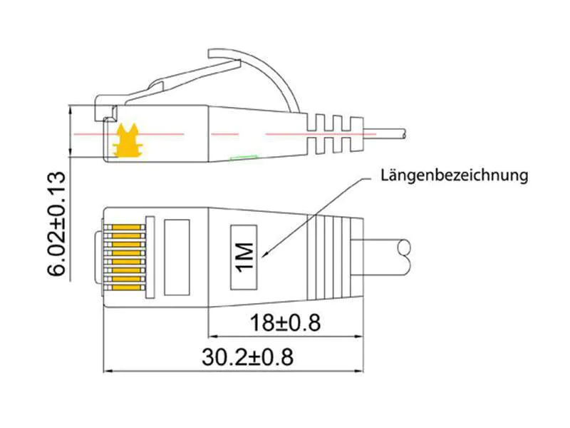 Wirewin Slimpatchkabel Cat 6, UTP, 0.75 m, Rot, Farbe: Rot, Form: Flach, Zusatzfunktionen: Mit Klinkenschutz, Längenaufdruck auf Stecker, Länge: 0.75 m, Anschlüsse LAN: RJ45 - RJ45, Produkttyp: Slimpatchkabel