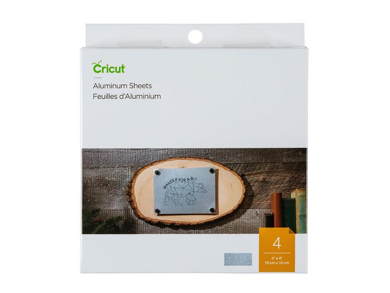 Cricut Metall-Schild Aluminium 10 x 10 cm, 4 Stück, Anzahl Stück: 4, Produktart: Metall-Schild