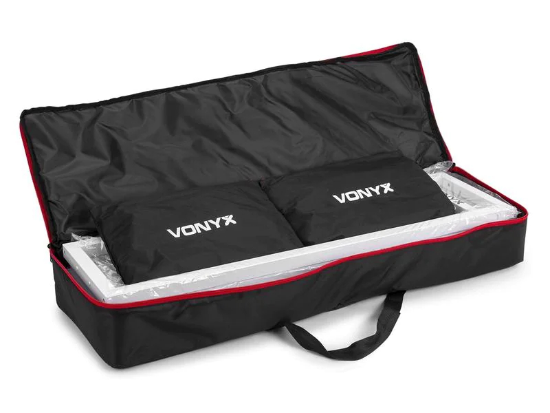 Vonyx Lichtstativ DJP165, Gewicht: 8.5 kg, Material: Lycra, Metall, Farbe: Weiss, Höhenverstellbar: Ja, Stativ-Bauart: Andere