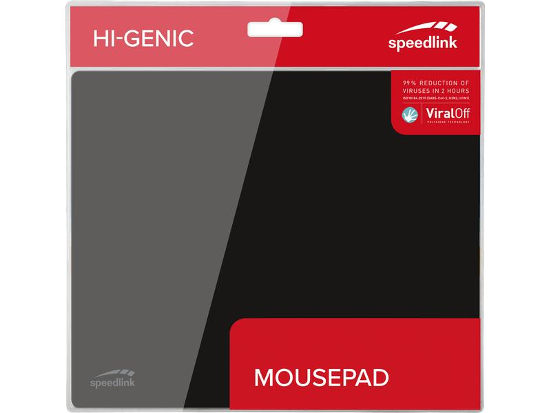 SPEEDLINK HI-GENIC Mousepad antiviral SL-620010-BK Black