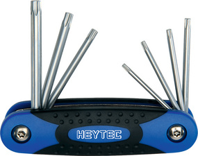 HEYTEC T-Winkelschraubendrehersatz, 7-tlg, Handklapphalter