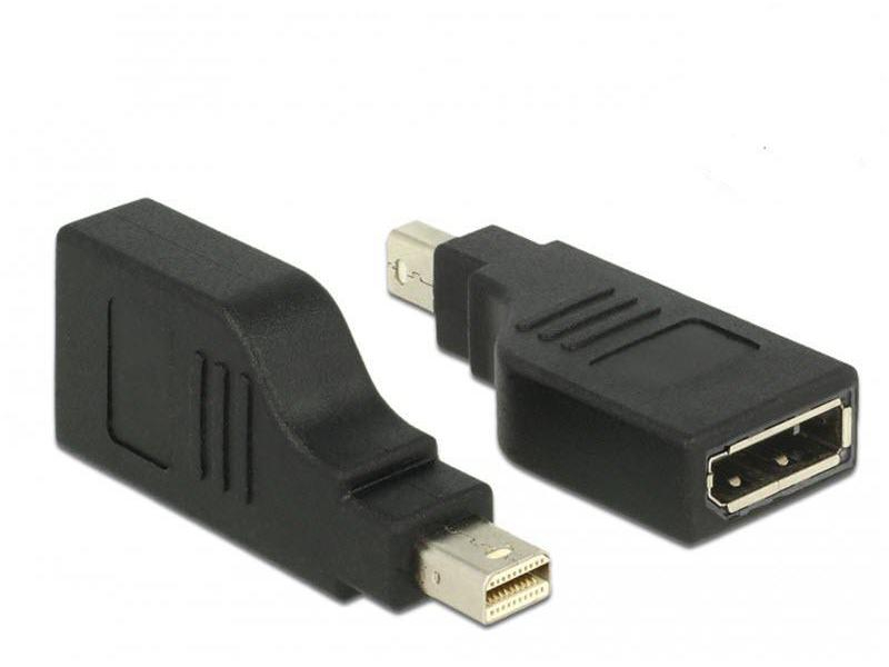 Delock Adapter Mini-DisplayPort - DisplayPort, Typ: Adapter, Videoanschluss Seite A: Mini-DisplayPort, Videoanschluss Seite B: DisplayPort