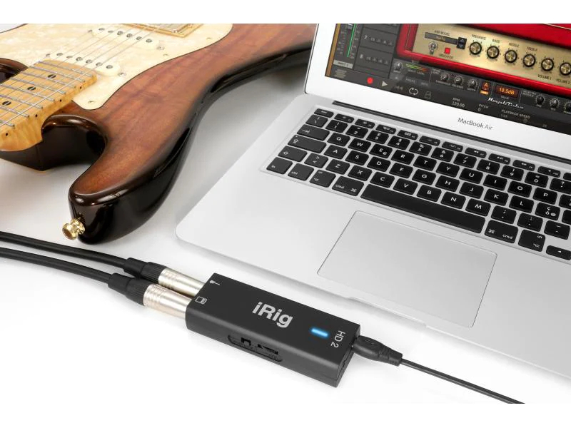 IK Multimedia Audio Interface iRig HD 2, Mic-/Linekanäle: 1, Abtastrate: 96 kHz, Samplingtiefe: 24 bit