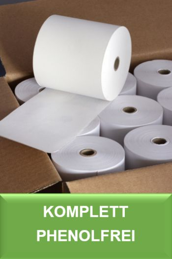 Thermorolle 80mm / 80m (Ø 80mm) Kern 12mm, phenolfrei