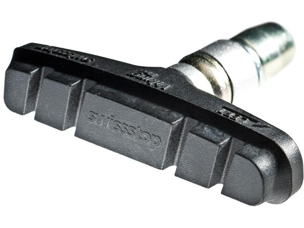 SwissStop Bremsschuhe VikingPro Original Black, Material Bremsbelag: Gummi, Geeignet für: Alufelgen, Kompatible Bremsentypen: Mit Stift