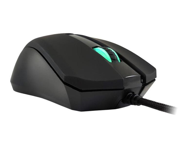 LC-Power Gaming-Maus AiRazor m810RGB, Maus Features: Daumentaste; Beleuchtung; Griffige Seitenflächen; Programmierbare DPI-Einstellung, Bedienungsseite: Rechtshänder, Farbe: Schwarz, Gewicht: 134 g, Anzahl Tasten: 5 ×, Schnittstelle: USB, Verbindungsar