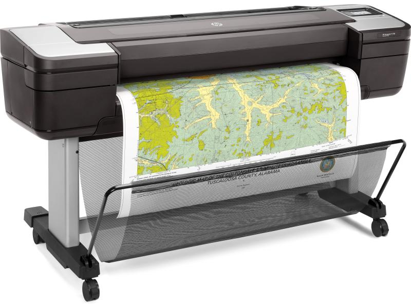 HP Drucker DesignJet T1700 - 44", Verbindungsmöglichkeiten: USB 2.0; LAN, Druckertyp: Farbig, Drucktechnik: Tintenstrahl, Total Fassungsvermögen Papierzuführungen: 1 Rolle/n, Funktionen: Drucken, Anzahl Papierzuführungen (integriert): 1, Anzahl Papier