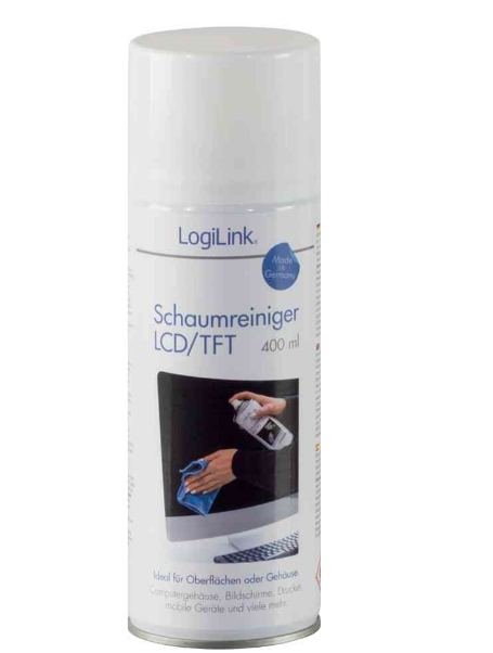 LogiLink Bildschirmreiniger, 400 ml Spraydose