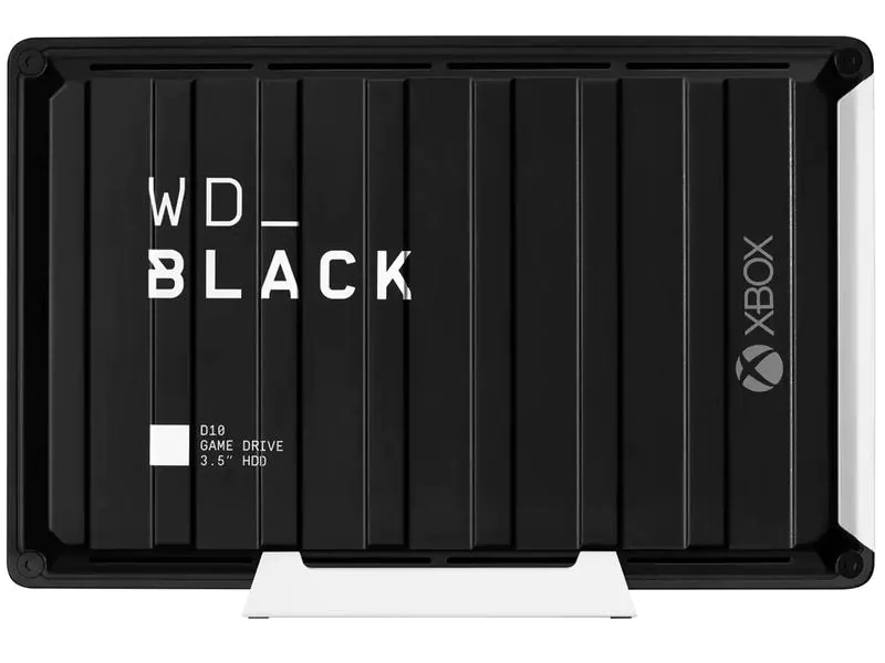 Western Digital Externe Festplatte WD_BLACK D10 Game Drive for Xbox One 12TB, Stromversorgung: Netzteil, Speicherkapazität: 12 TB, Speicherverschlüsselung: Keine, Farbe: Schwarz, Dateisystem: keine Angaben, Schnittstellen: USB 3.0