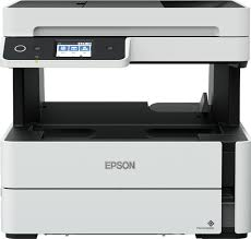 Epson EcoTank ET-M3140, Schwarzweiss Tintenstrahl Drucker, A4, 17 Seiten pro Minute, Drucken, Scannen, Kopieren, Fax, Duplex