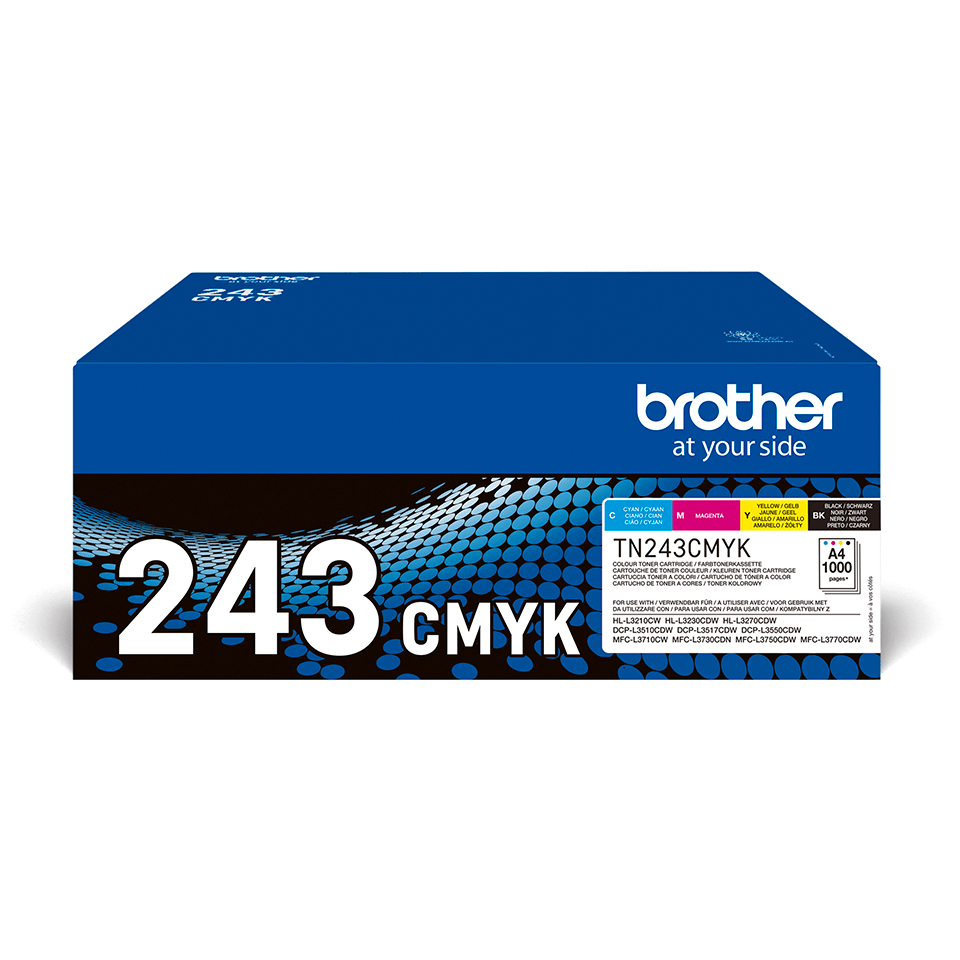 BROTHER Toner Multipack CMYK TN243CMYK HL-L3210CW 1000 Seiten