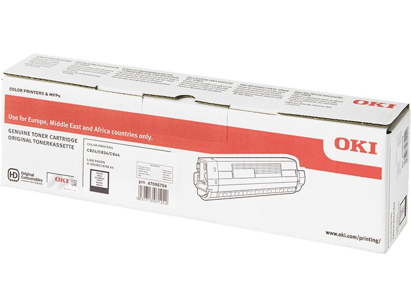 OKI Toner schwarz 47095704 C824/834/844 5'000 Seiten