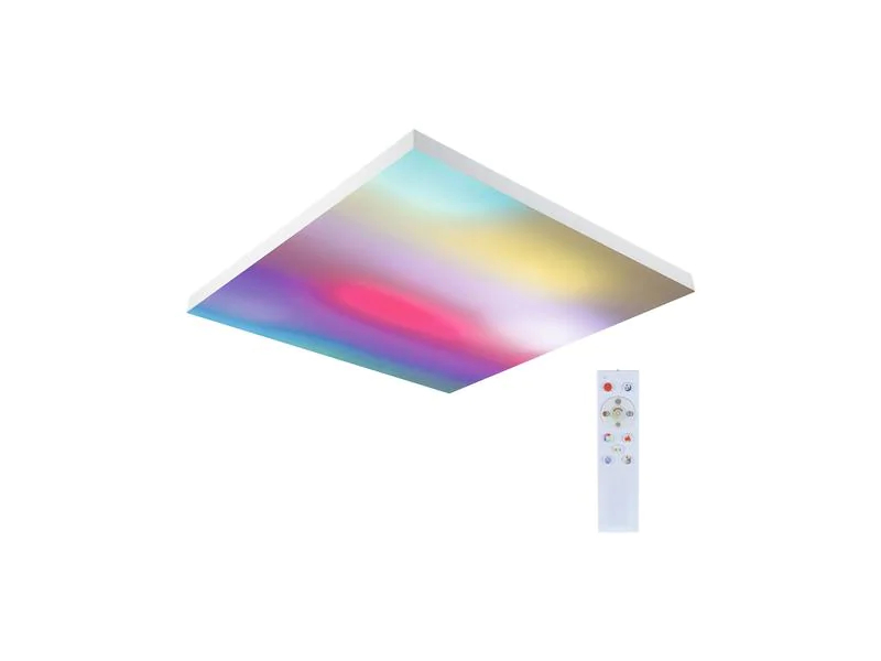 Paulmann Deckenleuchte LED Panel Velora Rainbow, 31 W, RGBW, Weiss, Leuchten Kategorie: Panel, Betriebsart: Netzbetrieb, Lampensockel: LED fest verbaut, Farbtemperatur Kelvin: 3000 bis 6500 K, Dimmbar: dimmbar, Farbwiedergabeindex CRI: 80