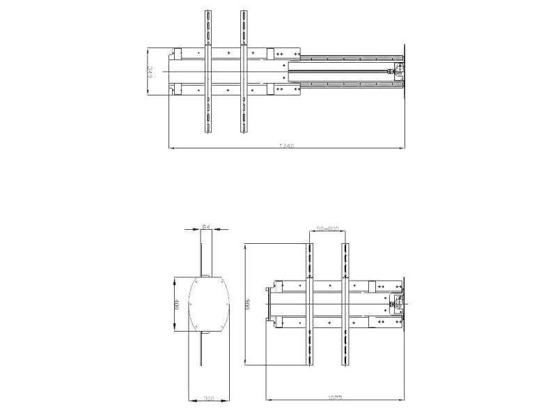 DSS TV Lift Wand- und Deckenlift, Metall / 0546