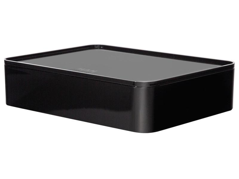 HAN Aufbewahrungsbox Smart-Organizer ALLISON Schwarz, Breite: 26 cm, Höhe: 6.8 cm, Tiefe: 19.5 cm, Volumen: 3.5 l, Produkttyp: Aufbewahrungsbox, Verpackungseinheit: 1 Stück