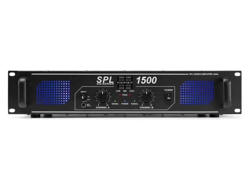 Skytec Endstufe SPL 1000, Signalverarbeitung: Analog, Impedanz: 4 ?, Endstufenklassen: Andere, Endstufentyp: 2-Kanal, Eigenschaften: Equalizer, Anwendungsbereich: DJ, Andere, Installation, Live / Bühne