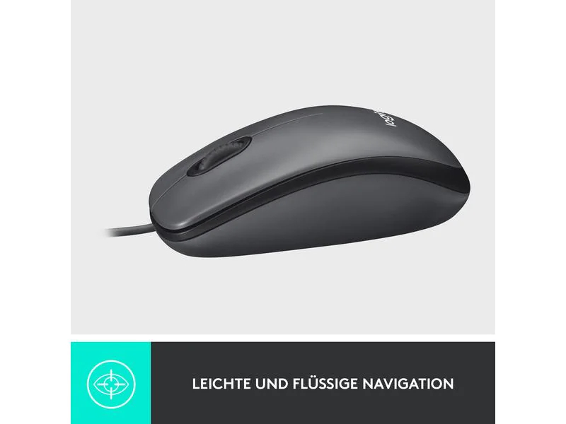 Logitech Maus M100 Optical schwarz