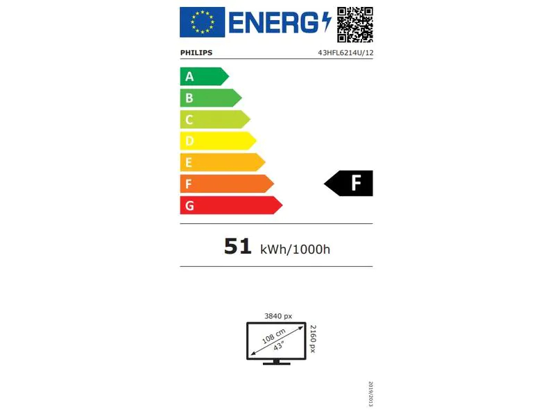 Philips Hotel-TV 43HFL6214U/12 43 ", Bildschirmdiagonale: 43 ", Auflösung: 3840 x 2160 (Ultra HD 4K), IPTV: Ja, Tuner-Signal: HEVC UHD (2160p), DVB-T2 (terrestrisch), DVB-C (Kabel), CI-Slot (x1), DVB-T (terrestrisch), Detailfarbe: Schwarz, Bildschirmtech