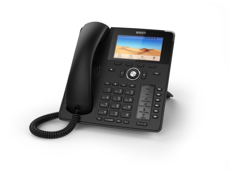 snom Tischtelefon D785, Übertragungsart: LAN, SIP-Konten: 12 ×, Telefonkategorie: VoIP; IP; SIP, Verbindungsart Headset: Bluetooth; RJ-9; USB, Farbe: Schwarz, PoE